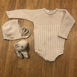 Nueces knit baby set